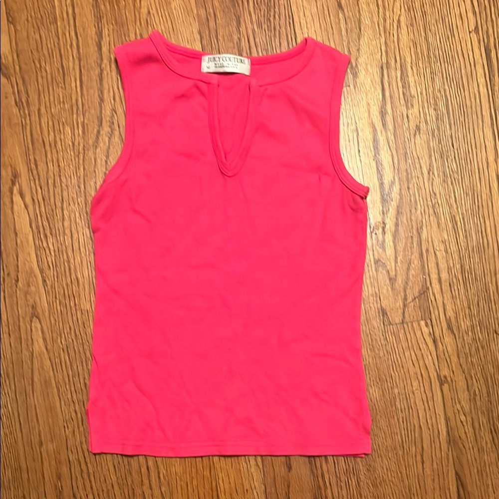 Juicy Couture Pink Fitted Tank Top